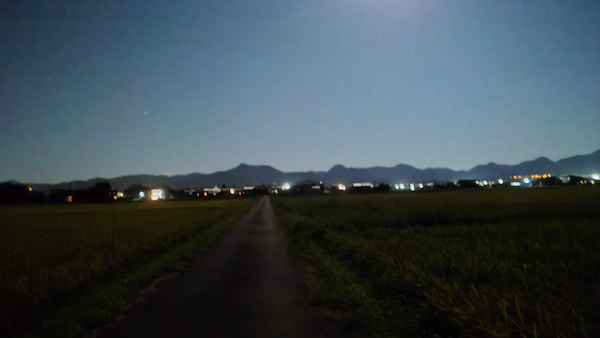 Xperiaで夜景を撮る 月夜の夜景